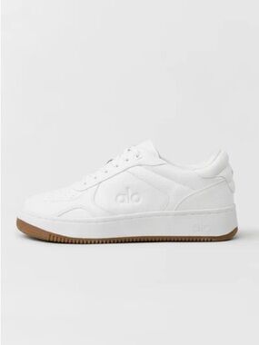 ALO Yoga White Sneakers with Gum Sole